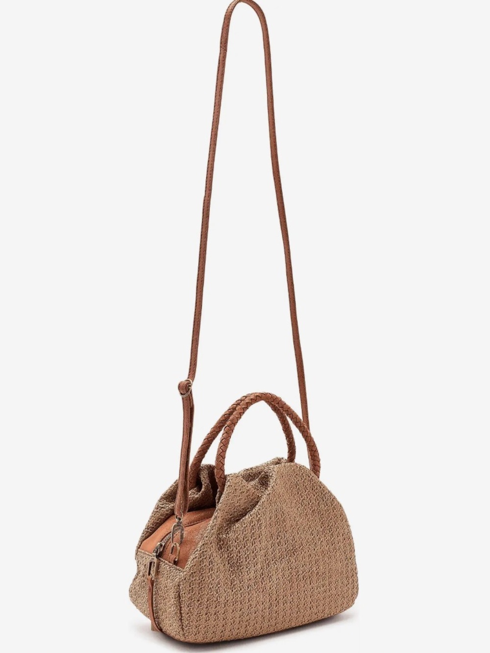 NWT HOBO Darling Small Satchel Crossbody Bag Purse - Meadow Woven Straw - Picture 14 of 14
